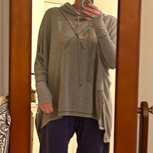 Free People Movement oversized sweatshirt Gray Hooded Pullover